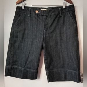 Cabi Jeans dark wash denim Bermuda shorts women's size 12